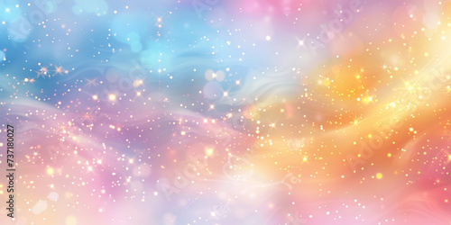 pastel colorful background with bright shining lights glitter  rainbow paster unicorn background