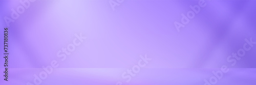 Puple Background Studio with shadow on wall,Empty room with monochromatic spot light and shadow on floor.Vector Minimal 3d banner for product presentation,Backdrop template with copy space