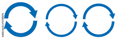 回転矢印（循環）サイクル アイコンセット 