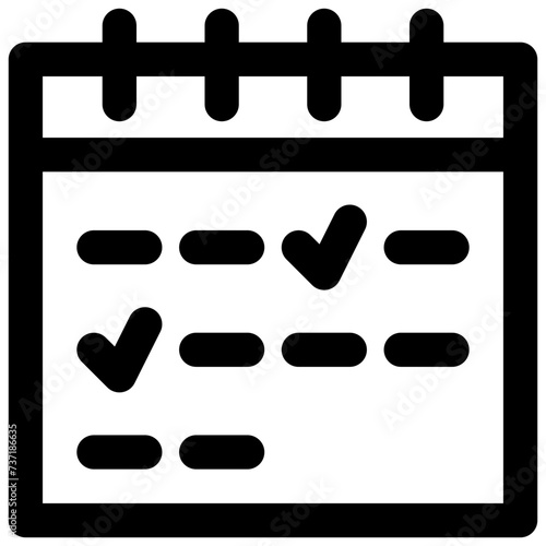 appointments vector outline icon