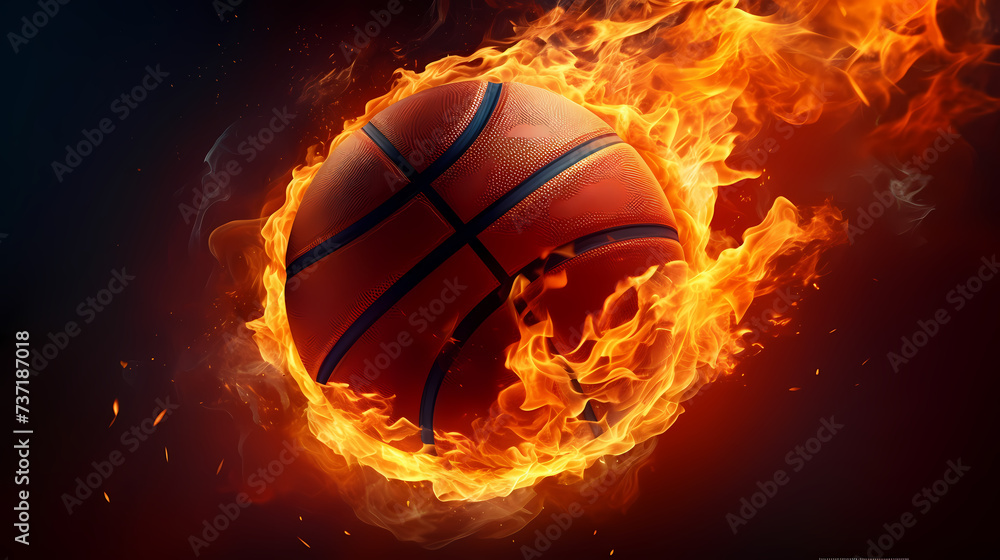 Basketball in the background, perfect for sports banners and graphics Basketball in the background, perfect for sports banners and graphics