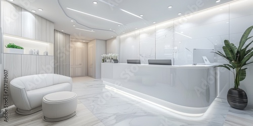 Aesthetic Technology, Skin Rejuvenation, And Selfcare In Sleek Clinic Setting photo