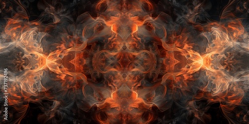 Glowing Flames Enchant On A Mysterious Black Background With Their Dynamic Texture