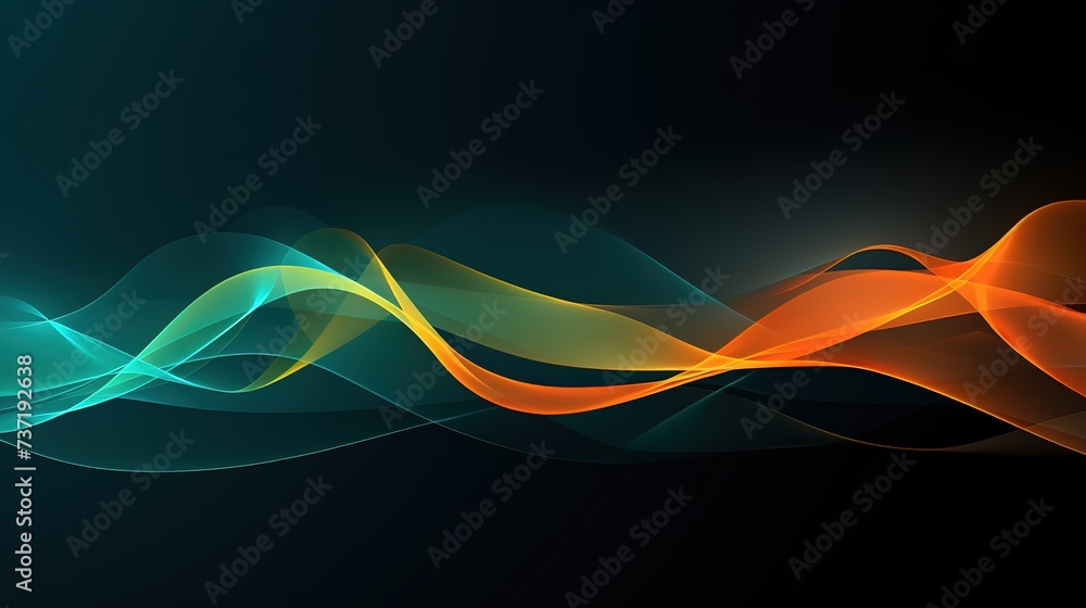 energy wave , neon light glow trial abstract background, Generative Ai energy wave , neon light glow trial abstract background, Generative Ai