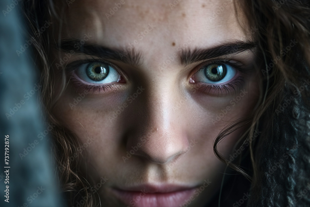 Sad tired or anxious woman suffering from depression and mental health problems generative AI Sad tired or anxious woman suffering from depression and mental health problems generative AI