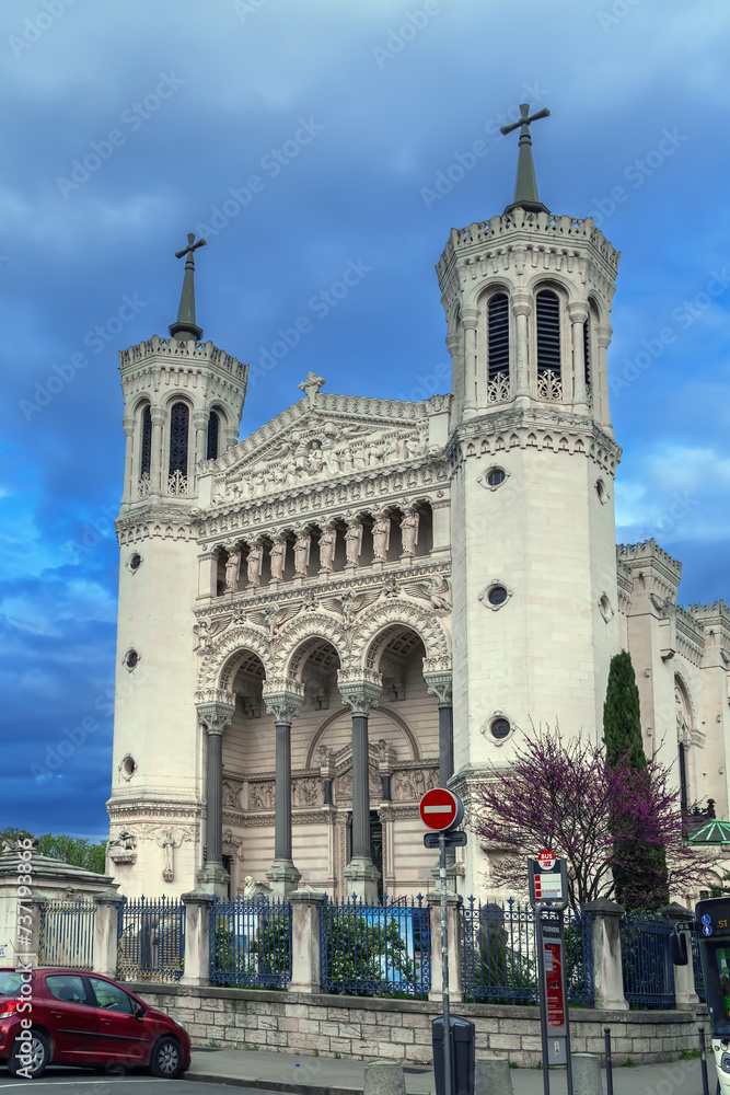 Basilica of Notre-Dame de Fourviere, Lyon, France