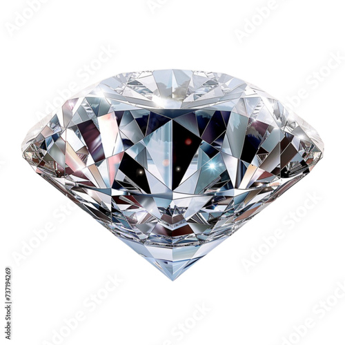 diamond isolated on a white background with clipping path.