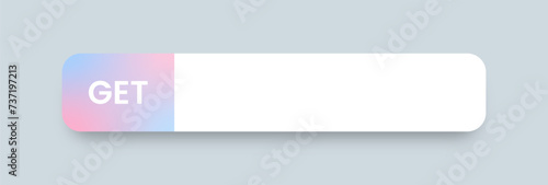Voucher claim pop up in flat design style. Coupon template vector illustration.