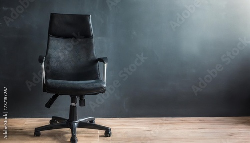business office black chair in dark background created with © Marsha