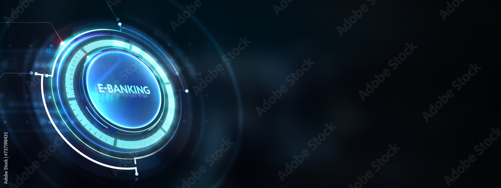 Online banking concept. E-Banking. 3d illustration Online banking concept. E-Banking. 3d illustration