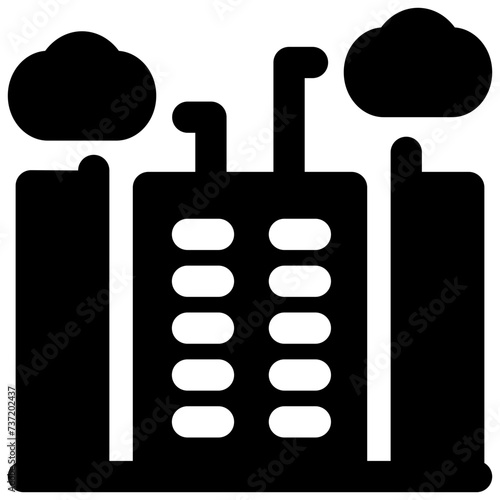 city vector glyph icon