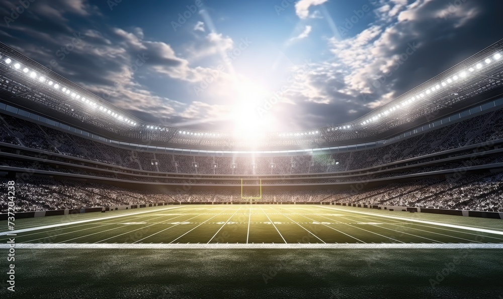 Roaring Cheers and Thrilling Moments: The Vibrant Football Stadium Packed with Enthusiastic Fans Roaring Cheers and Thrilling Moments: The Vibrant Football Stadium Packed with Enthusiastic Fans