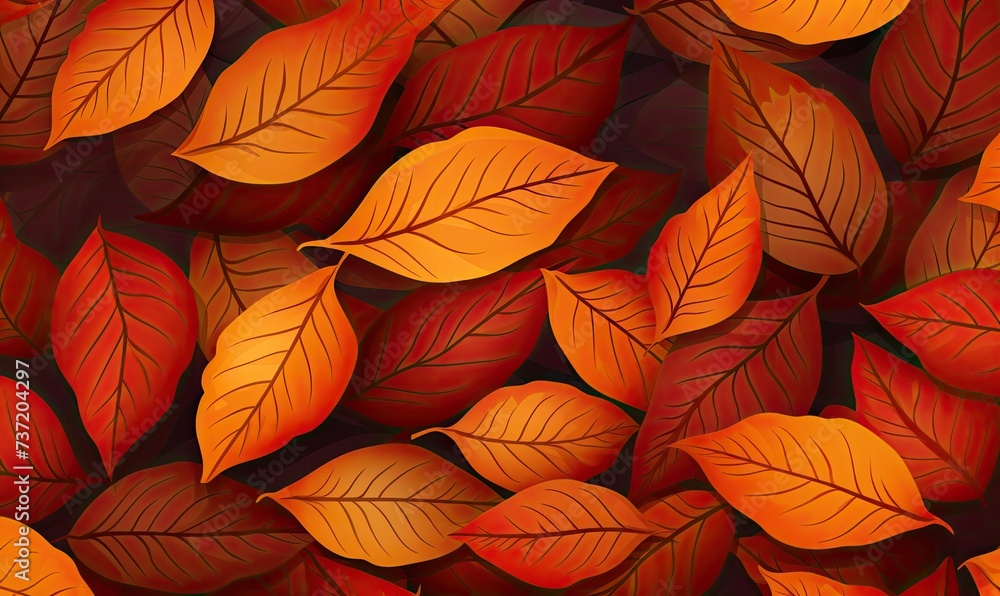 A Vibrant Autumn Canopy With a Multitude of Red and Yellow Leaves A Vibrant Autumn Canopy With a Multitude of Red and Yellow Leaves