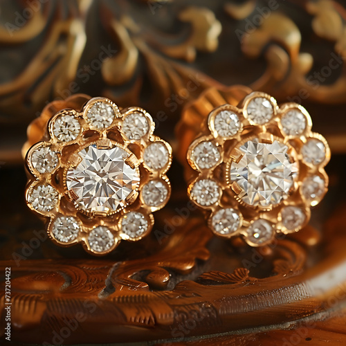 Channel timeless elegance with vintage-inspired diamond studs.