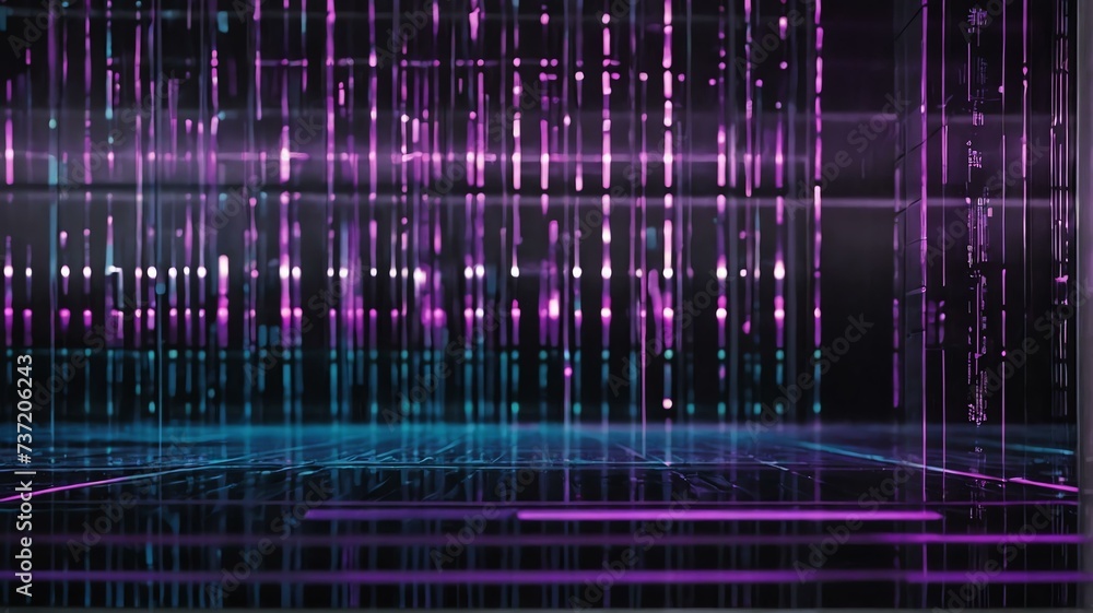 Abstract purple theme futuristic fade computer technology business background from Generative AI Abstract purple theme futuristic fade computer technology business background from Generative AI