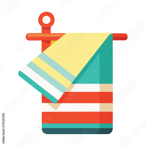 Kitchen Towel cute object vector EPS