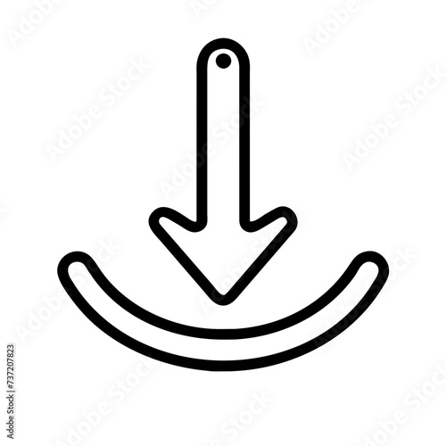 Download arow, download icon, download button, downloading, download vector.