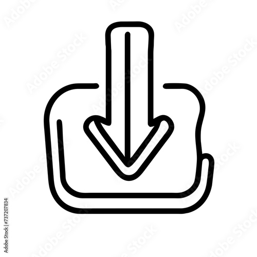 Download arow, download icon, download button, downloading, download vector.