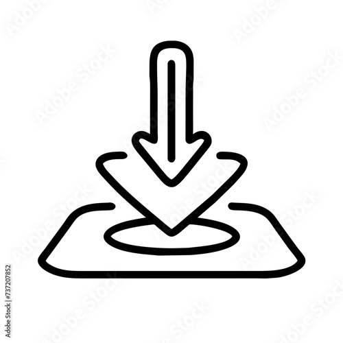 Download arow, download icon, download button, downloading, download vector.