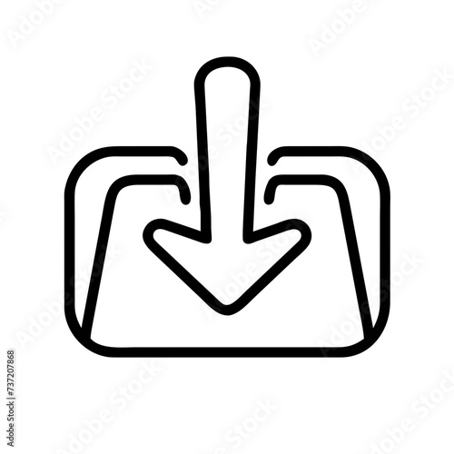 Download arow, download icon, download button, downloading, download vector.