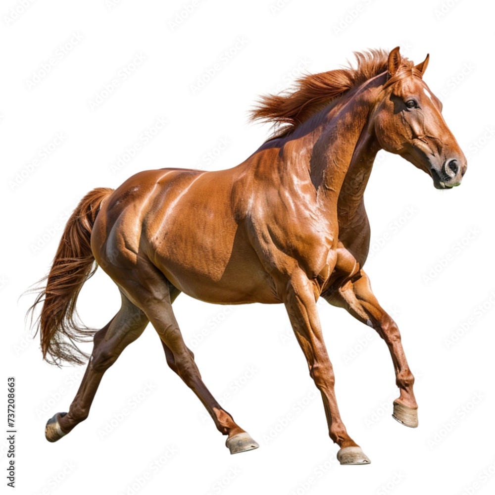 Obraz premium horse isolated on a white background with clipping path.