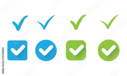 Green check marks in different variants.