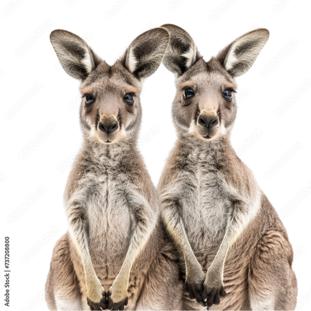 kangaroo isolated on a white background with clipping path. kangaroo isolated on a white background with clipping path.