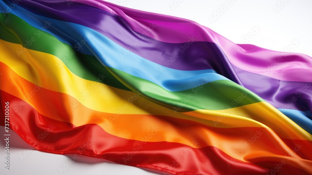 LGBTQ flag on a white background LGBTQ flag on a white background