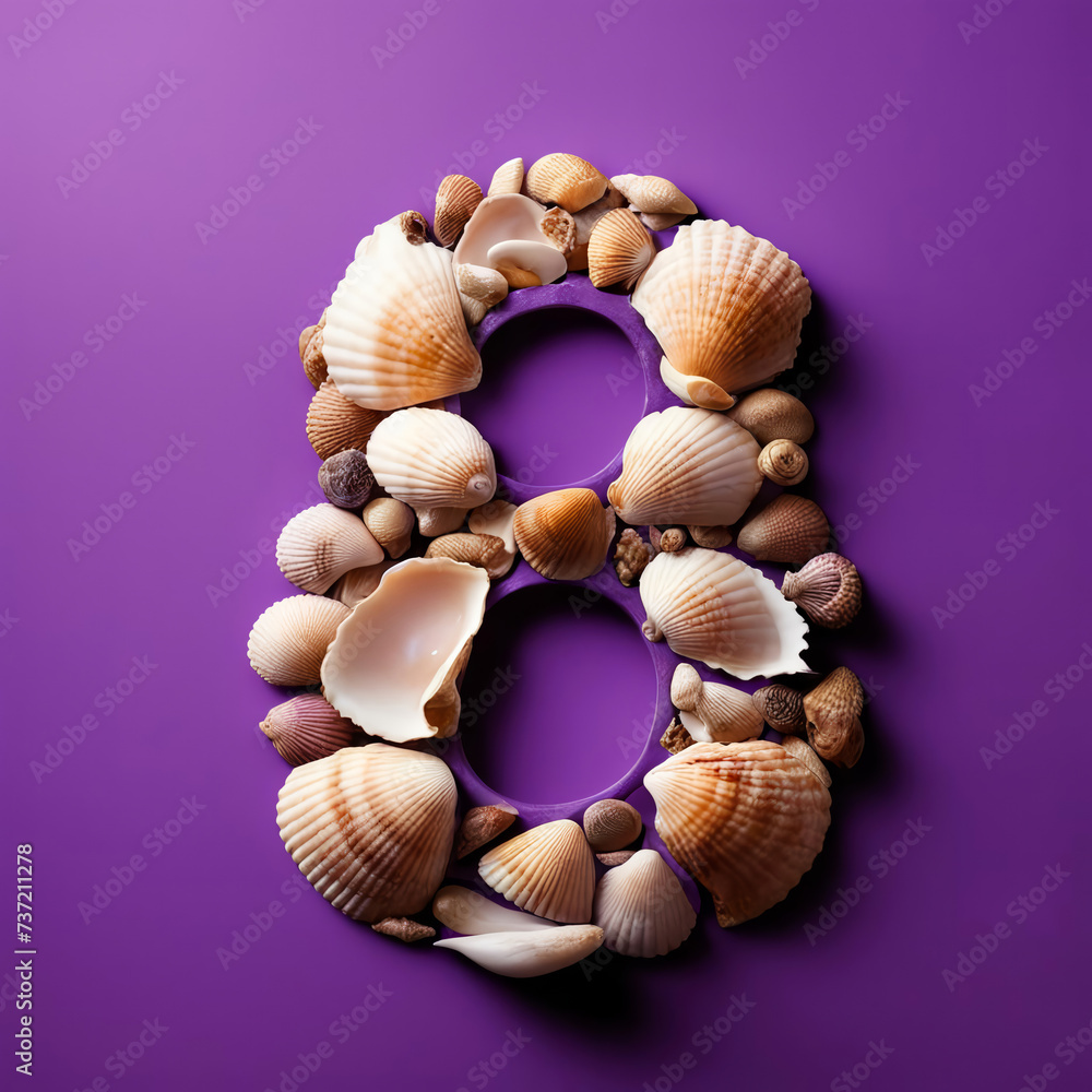 The beautiful number is eight. International Women's Day. March 8th. spring holiday. artificial intelligence generator, AI, neural network image. background for the design. The beautiful number is eight. International Women's Day. March 8th. spring holiday. artificial intelligence generator, AI, neural network image. background for the design.