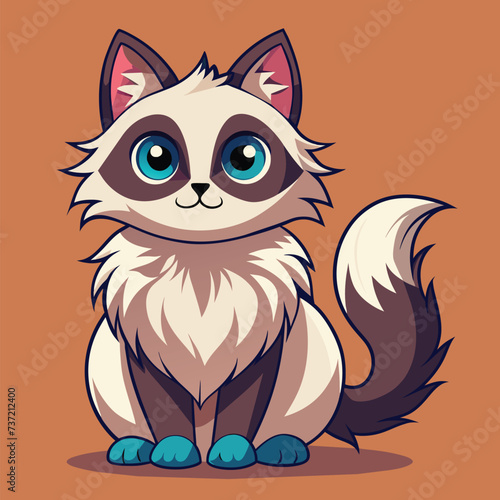 Ragdolls cute pet vector EPS
