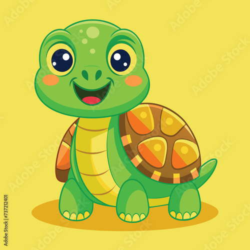Tortoises cute pet vector EPS