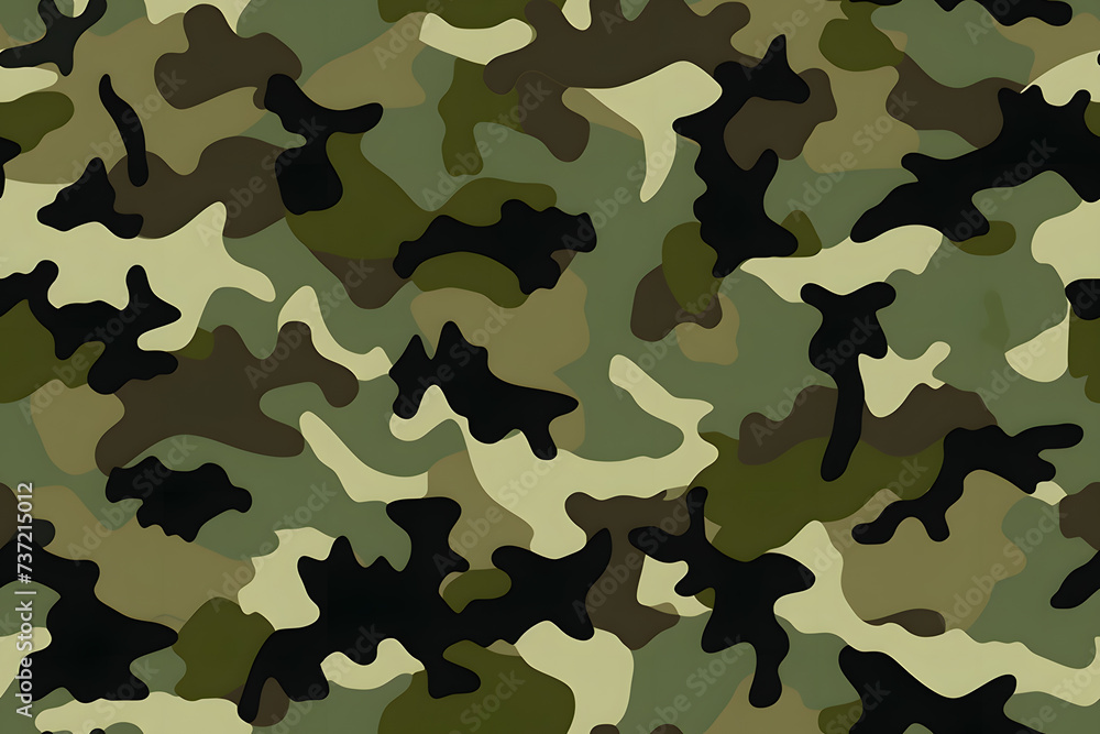 Camouflage seamless pattern, military fabric background texture Camouflage seamless pattern, military fabric background texture