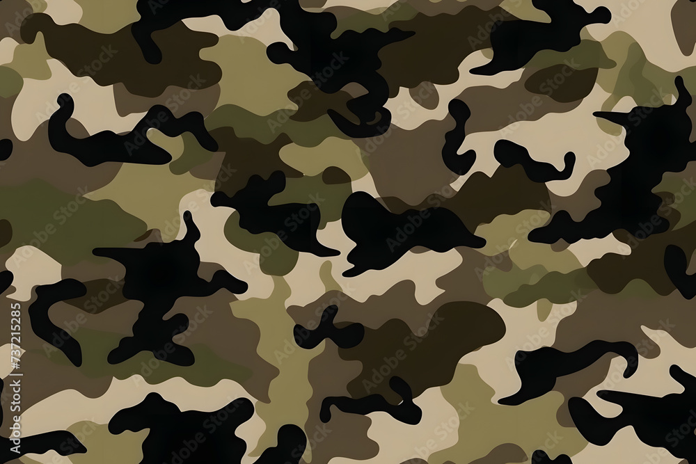 Camouflage seamless pattern, military fabric background texture Camouflage seamless pattern, military fabric background texture