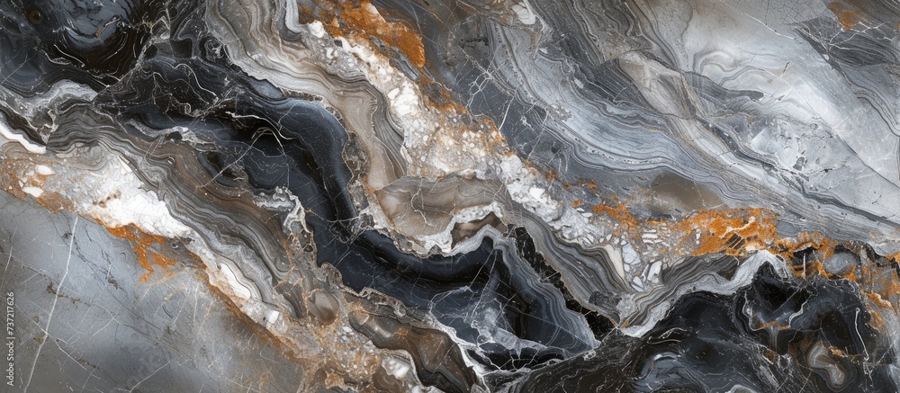 The artwork depicts a flowing wave pattern resembling a marble texture, featuring elements of water, rock, and bedrock The artwork depicts a flowing wave pattern resembling a marble texture, featuring elements of water, rock, and bedrock