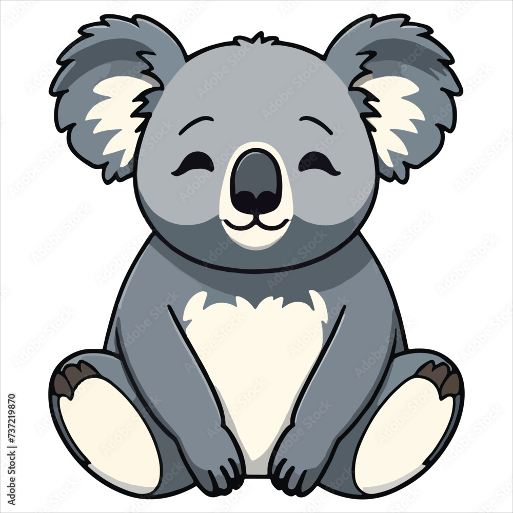 vector of cute koala vector of cute koala