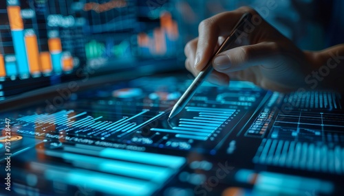 Data-Driven Decision-Making, data-driven decision-making with an image showing business analysts analyzing market trends, AI 