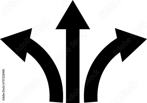 Black traffic arrows icon collection isolated transparent background. flat vector. Bended arrow, turning, zig zag, crossroads, driving direction mark, location point crossroad circle .