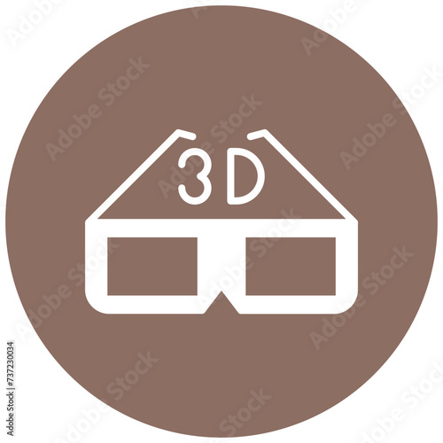 3d Glasses Icon