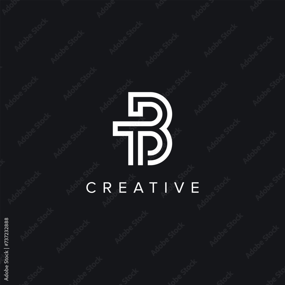 Alphabet Letters TB BT Creative Logo Initial Based Monogram Vector Icon. Alphabet Letters TB BT Creative Logo Initial Based Monogram Vector Icon.