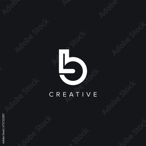 Alphabet Letters LB BL Creative Logo Initial Based Monogram Vector Icon.