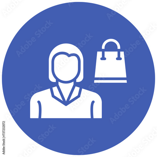 Woman Shopping Icon