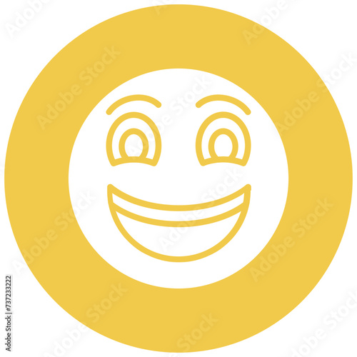 Grinning Face with Big Eyes Icon