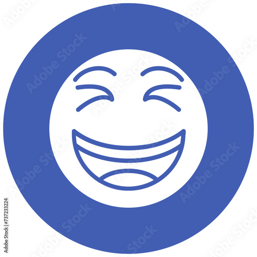 Grinning Squinting Face Icon