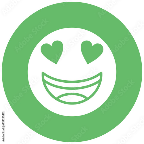 Smiling Face with Heart Eyes Icon