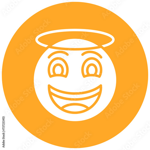 Smiling Face with Halo Icon