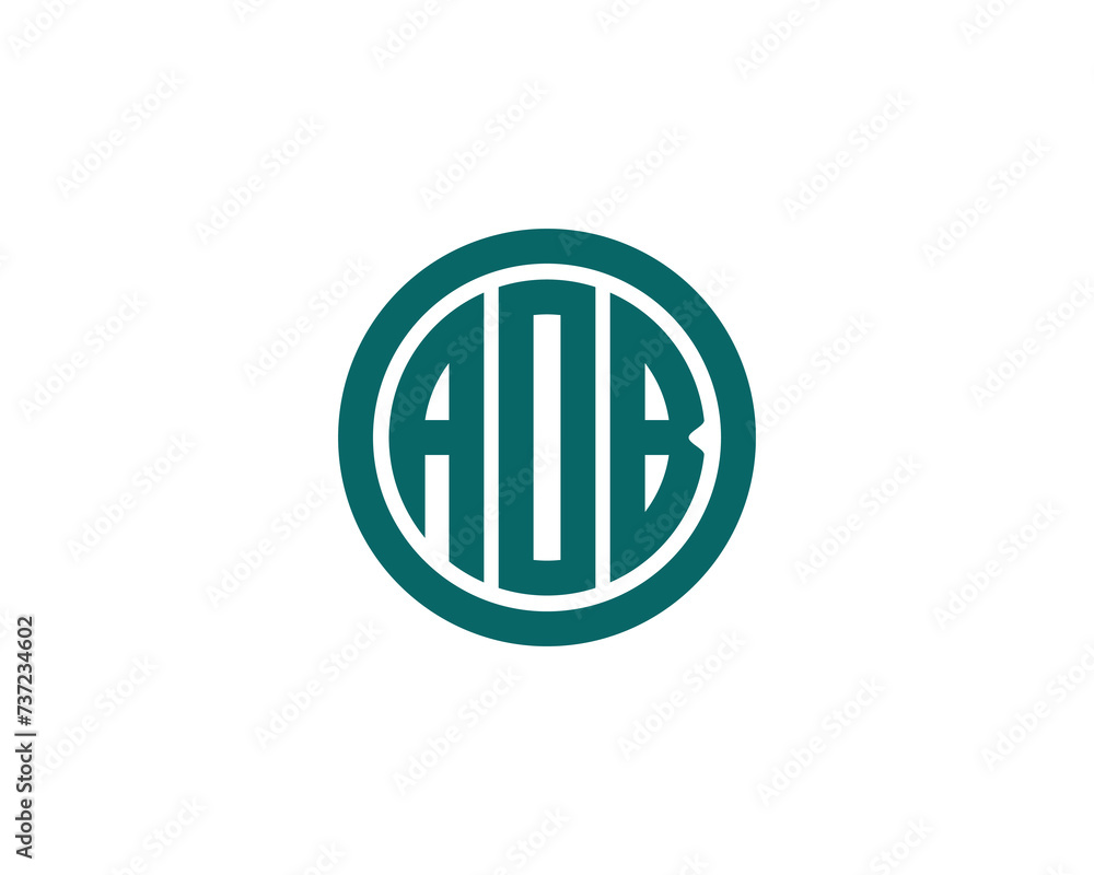 AOB logo design vector template AOB logo design vector template
