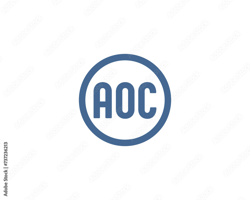 AOC Logo design vector template AOC Logo design vector template