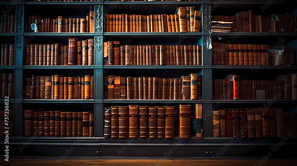 Fototapeta premium Books background, can be used to depict education, knowledge, learning or library themes