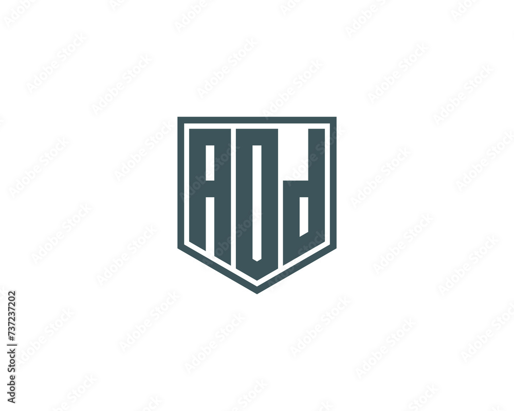 AOD logo design vector template AOD logo design vector template
