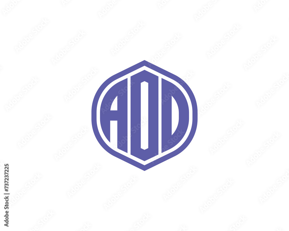 AOD logo design vector template AOD logo design vector template